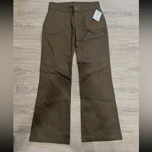 Elegant Women's Flare Pants in Brown